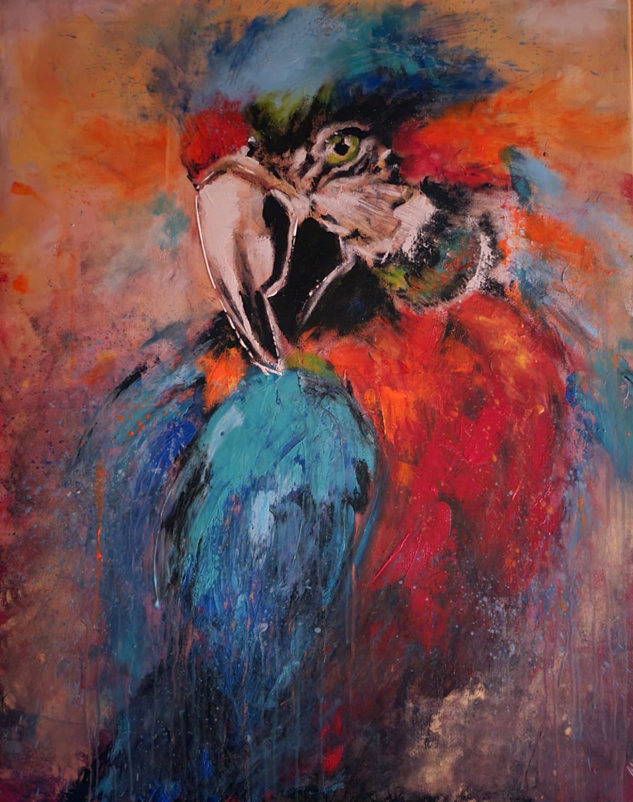 ArteDiAlina.com painting: Feathers don't lie